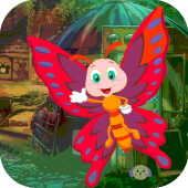 Best Escape Games 154 Red Butterfly Rescue Game Apk