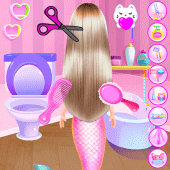 Princess Mermaid At Hair Salon Apk