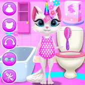 Kitty Kate Unicorn Daily Care Apk