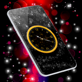 Black Clock Live Wallpaper Apk