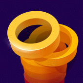 Circles Up: stack tower & matching rings puzzle Apk