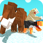 Blocky Dino Park Ice Age Arena Apk