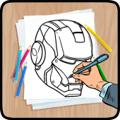 How To Draw Superhero and Logo Apk