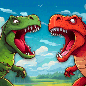 Dino World: Merge & Fight Apk