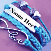 Name on necklace - Name art Apk