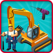 Construction Crane Build Game Apk