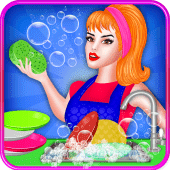 Dish Washing Games Girls Home Apk