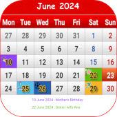 Luxembourg Calendar 2024 Apk