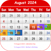 South Korean Calendar 2024 Apk