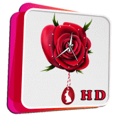 Rose Pendulum Clock wallpaper Apk