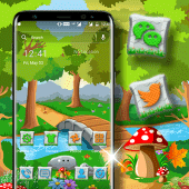 Anime Garden Launcher Theme Apk