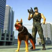 US Army dog chase simulator – army shooting games Apk