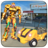 US Robot Shopping Mall Car Taxi Driver Apk