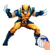 Pixel Color Puzzle Superheroes Apk