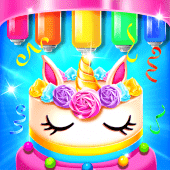 Rainbow Glitter Birthday Cakes Apk