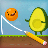 Where's My Avocado? Draw lines Apk