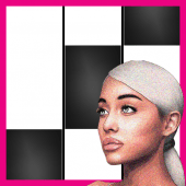 Ariana Grande breathin Piano Black Tiles Apk