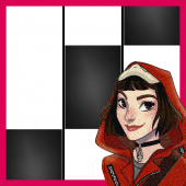 La Casa de Papel Bella Ciao Piano Black Tiles Apk