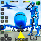 Robot Pilot Airplane Games 3D Apk