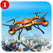 City Drone Attack-Rescue Mission & Flight Game Apk