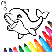 Dolphins coloring pages Apk