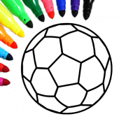 Football coloring book game Apk