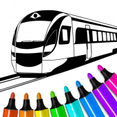 Train game: coloring book. Apk