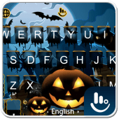 Live Blue Halloween Keyboard Theme Apk