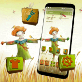 Cute Scarecrow Launcher Theme Apk