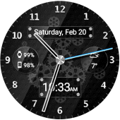 Black Glass HD Watch Face Apk