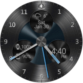 Black Metal HD Watch Face Apk