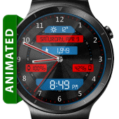 Black Metal LED HD Watch Face Apk