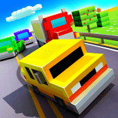 Blocky Highway: Traffic Racing Apk