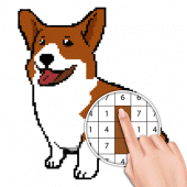 Dog Pixel Art Paint by Numbers Apk