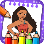 Coloring moana Vaiana Apk