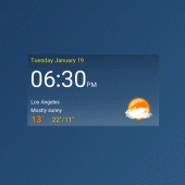 Digital clock weather theme 1 Apk