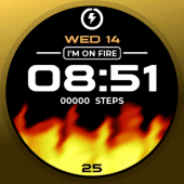 Animated Fire Watch Face Apk