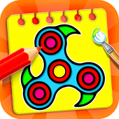 Fidget Spinner Coloring Book Apk