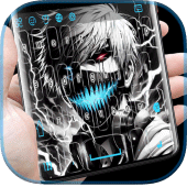 Neon Anime Mask Man Keyboard Apk