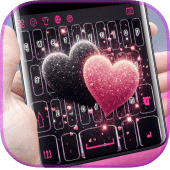 Black Pink Animated Keyboard Apk