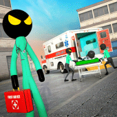 Stickman Rescue Ambulance Drive Apk