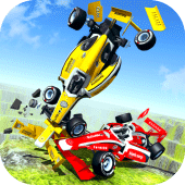 Formula Car Crash Game 2021 : Beam Car Jump Arena Apk