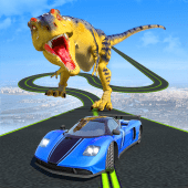 Dinosaur Car Chase Ramp Stunts Apk