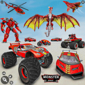 Monster Truck Game Robot Game Apk