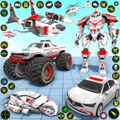 Monster Truck Robot Shark Game Apk