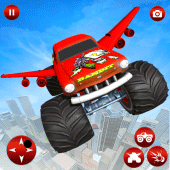 Flying Monster Truck Shooting Game Apk