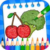 Fruits Vegetables Drawing Book & Coloring Book Apk