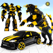 Panther Robot Police Car Games Apk