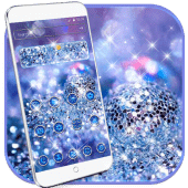 Glitter Blue Dream Theme - glitter wallpaper Apk