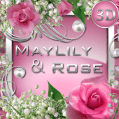 MayLily and Rose 3D Next Launcher theme Apk